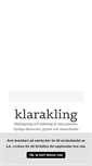 Mobile Screenshot of klarakling.blogg.se