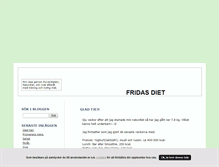 Tablet Screenshot of fridasdiet.blogg.se