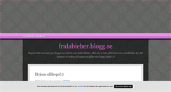 Desktop Screenshot of fridabieber.blogg.se