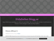 Tablet Screenshot of fridabieber.blogg.se