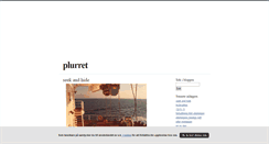 Desktop Screenshot of plurret.blogg.se