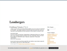 Tablet Screenshot of leonbergers.blogg.se