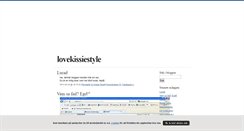 Desktop Screenshot of lovekissiestyle.blogg.se
