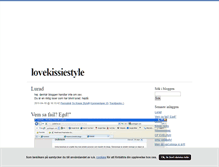 Tablet Screenshot of lovekissiestyle.blogg.se