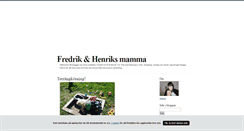 Desktop Screenshot of fredrikochhenrik.blogg.se
