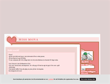 Tablet Screenshot of missmona.blogg.se