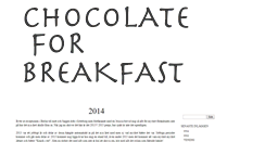 Desktop Screenshot of chocolateforbreakfast.blogg.se
