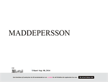 Tablet Screenshot of maddepersson.blogg.se