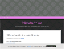 Tablet Screenshot of feliciafredrikaa.blogg.se