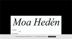 Desktop Screenshot of moahedeens.blogg.se