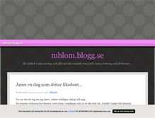 Tablet Screenshot of mblom.blogg.se