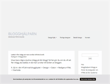 Tablet Screenshot of blogghjalparn.blogg.se