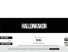 Tablet Screenshot of hallonkakor.blogg.se