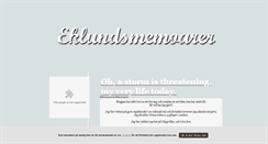 Desktop Screenshot of eklundsmemoarer.blogg.se
