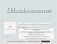 Tablet Screenshot of eklundsmemoarer.blogg.se