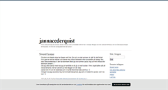 Desktop Screenshot of jannacederquist.blogg.se