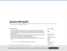 Tablet Screenshot of jannacederquist.blogg.se