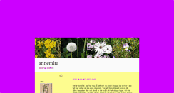 Desktop Screenshot of annemira.blogg.se