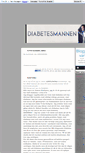 Mobile Screenshot of diabetesmannen.blogg.se