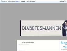 Tablet Screenshot of diabetesmannen.blogg.se