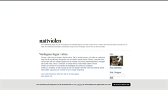 Desktop Screenshot of nattviolen.blogg.se