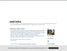 Tablet Screenshot of nattviolen.blogg.se