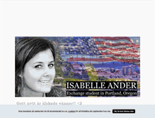 Tablet Screenshot of isabelleander.blogg.se