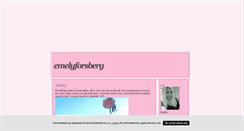 Desktop Screenshot of emelyforsberg.blogg.se