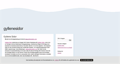 Desktop Screenshot of gyllenesidor.blogg.se