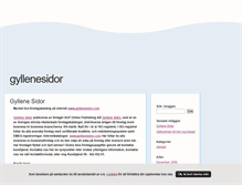Tablet Screenshot of gyllenesidor.blogg.se