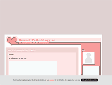 Tablet Screenshot of brunettpatte.blogg.se
