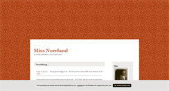 Desktop Screenshot of missnorrland.blogg.se