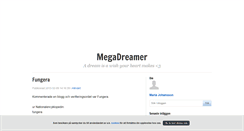 Desktop Screenshot of megadreamer.blogg.se