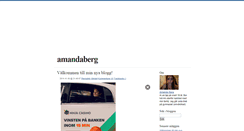 Desktop Screenshot of amandaberg.blogg.se