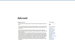 Desktop Screenshot of dalersand.blogg.se