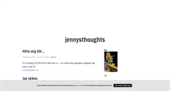 Desktop Screenshot of jennysthoughts.blogg.se