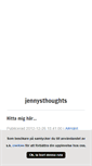 Mobile Screenshot of jennysthoughts.blogg.se