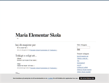 Tablet Screenshot of mariaelementar.blogg.se