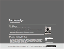 Tablet Screenshot of modeanalys.blogg.se