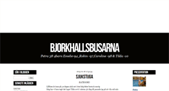 Desktop Screenshot of bjorkhallsbusarna.blogg.se