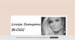 Desktop Screenshot of lovisassvensson.blogg.se
