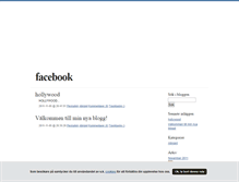 Tablet Screenshot of facebook.blogg.se