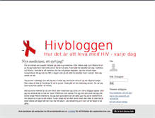 Tablet Screenshot of hivbloggen.blogg.se