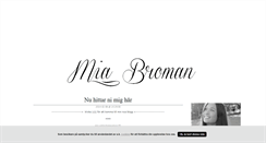 Desktop Screenshot of miabroman.blogg.se