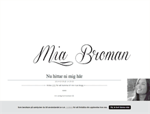 Tablet Screenshot of miabroman.blogg.se