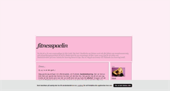 Desktop Screenshot of fitnesspaelin.blogg.se