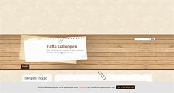 Desktop Screenshot of fattagaloppen.blogg.se