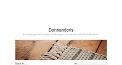 Desktop Screenshot of donnandoris.blogg.se