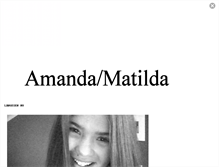 Tablet Screenshot of amandaomatilda.blogg.se