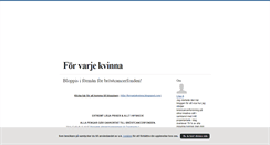 Desktop Screenshot of forvarjekvinna.blogg.se